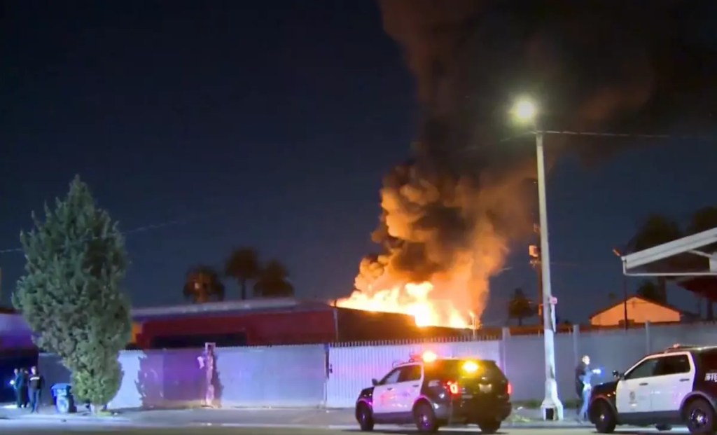 LAPD investigating after body found in fire at ‘clandestine’ cannabis lab in Green&nbsp;Meadows